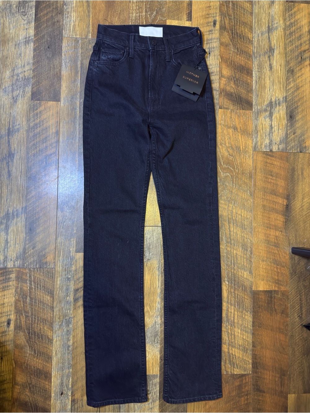 NWT MOTHER Superior Denim High Waisted Rider Skimp Who's Sorry Now Wash sz 24